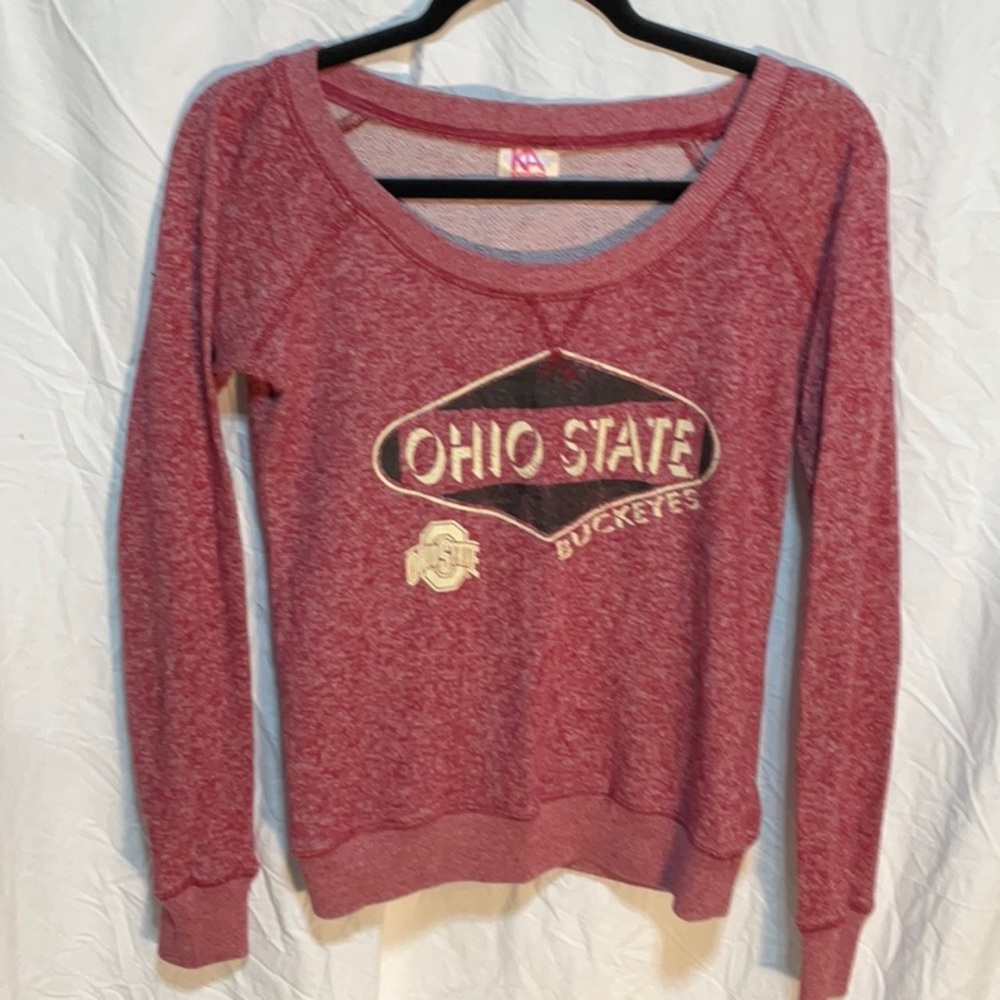 Knights Apparel Red Ohio State Women's Sweater